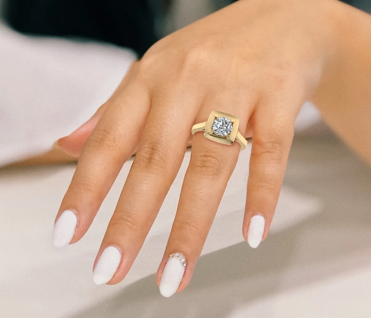 0.35-1.50 CT Cushion Cut Diamonds - Solitaire Ring