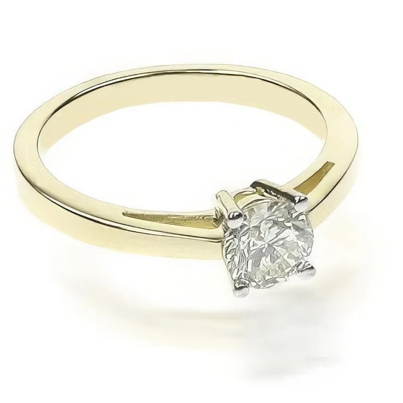 0.35-1.50 CT Round Cut Diamonds - Solitaire Ring