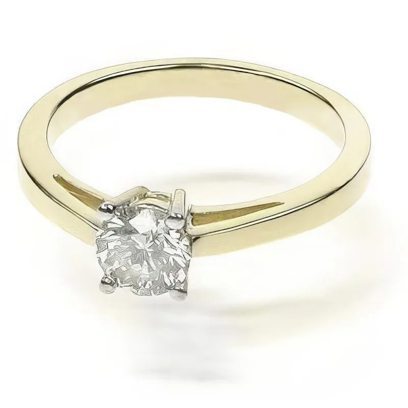 0.35-1.50 CT Round Cut Diamonds - Solitaire Ring