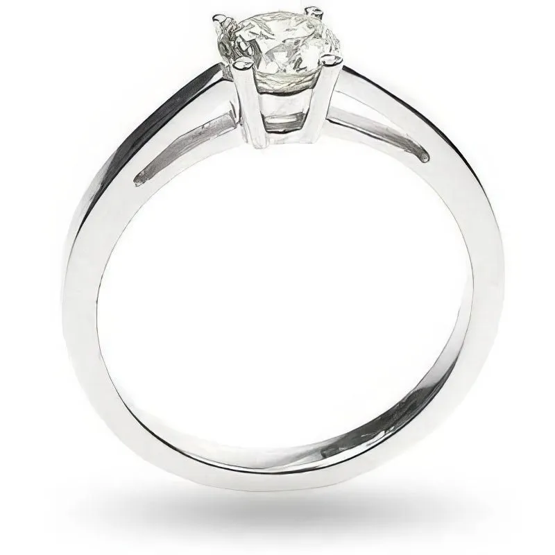 0.35-1.50 CT Round Cut Diamonds - Solitaire Ring