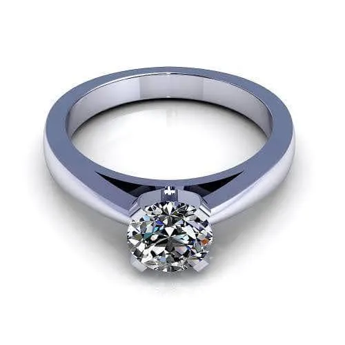 0.35-1.50 CT Round Cut Diamonds - Solitaire Ring