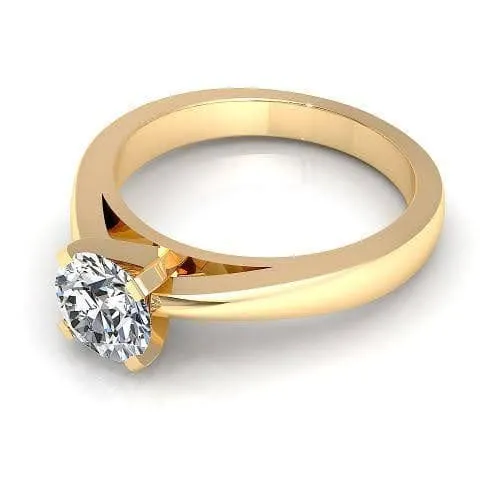 0.35-1.50 CT Round Cut Diamonds - Solitaire Ring