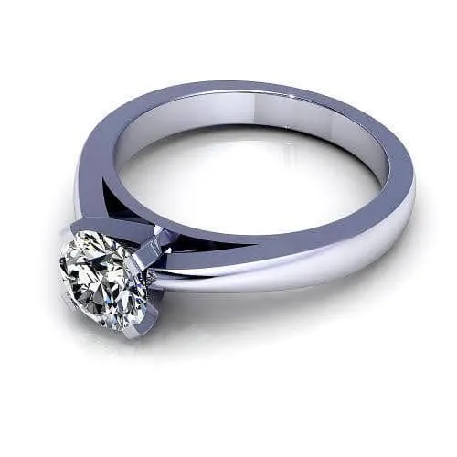 0.35-1.50 CT Round Cut Diamonds - Solitaire Ring
