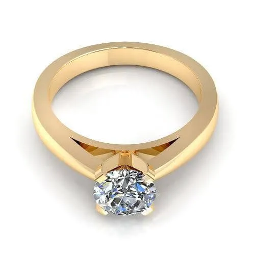 0.35-1.50 CT Round Cut Diamonds - Solitaire Ring