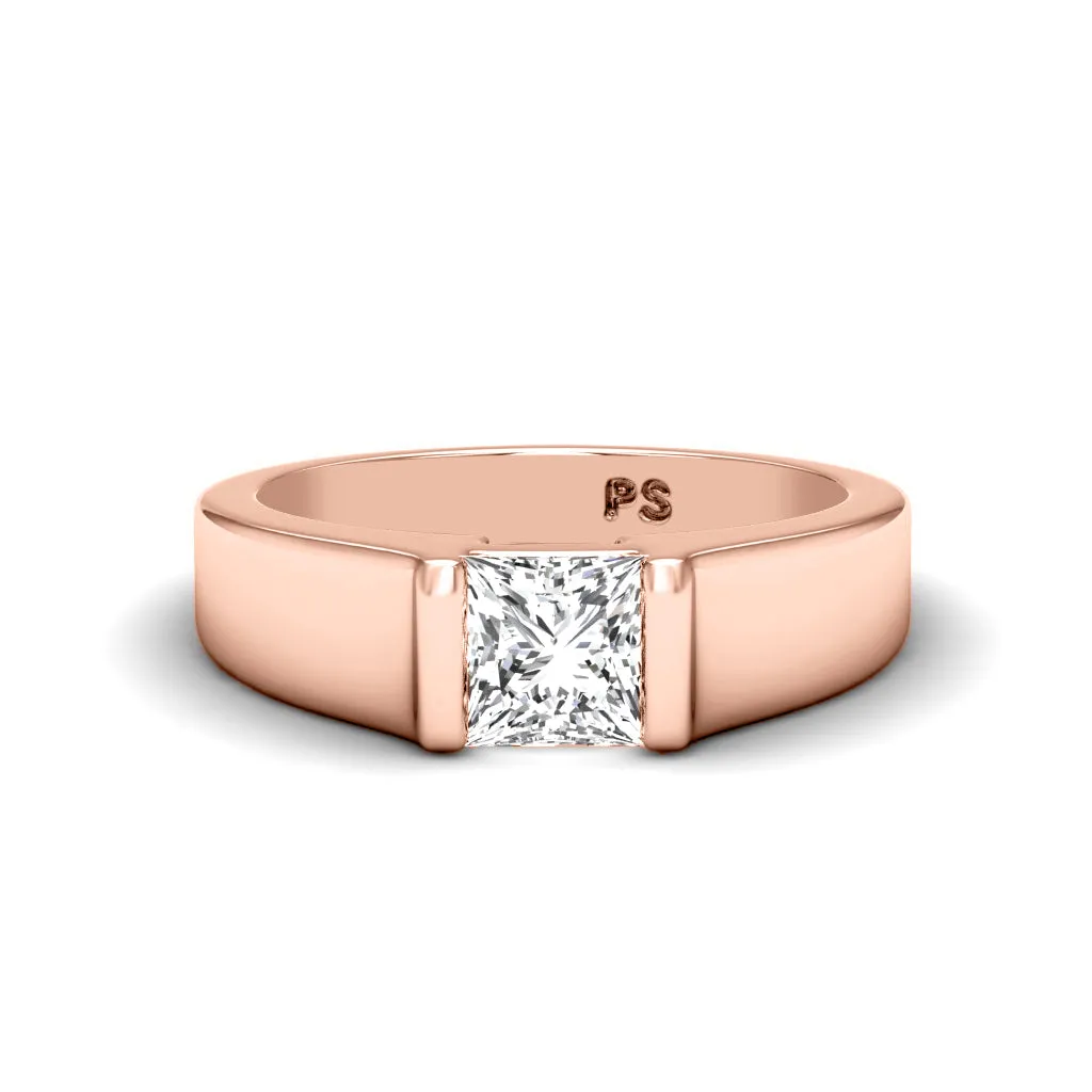 0.50-3.00 CT Princess Cut Lab Grown Diamonds - Solitaire Ring