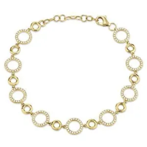 0.56CT DIAMOND CIRCLE BRACELET