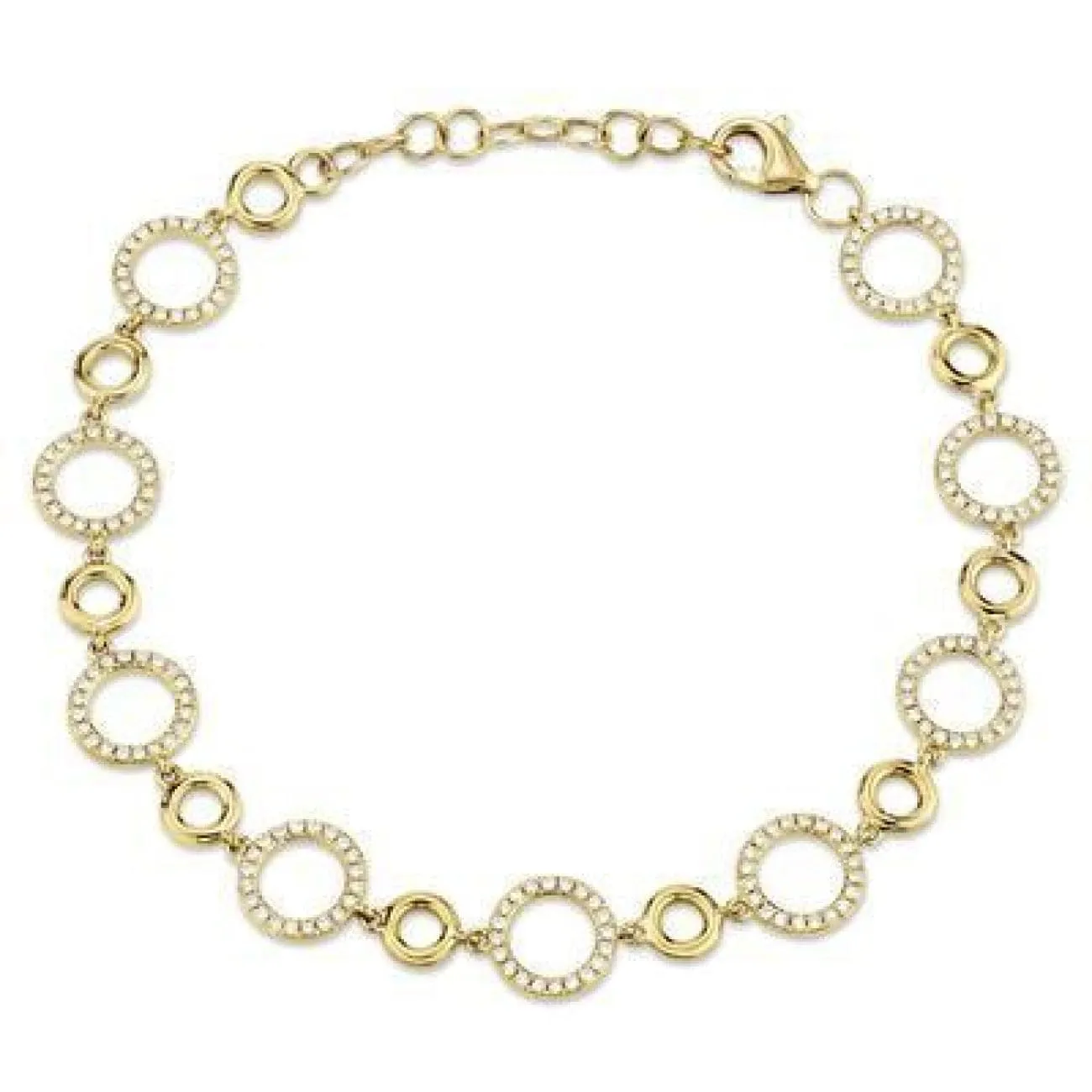 0.56CT DIAMOND CIRCLE BRACELET