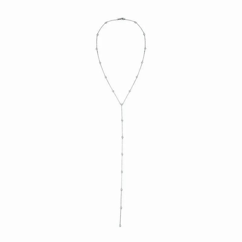 10 POINTER DIAMOND NECKLACE 14K GOLD (2 CTW)