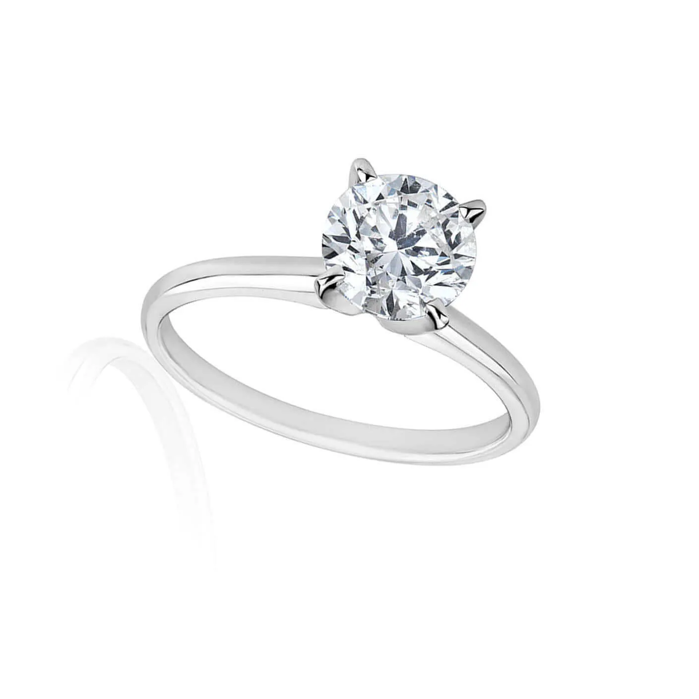 1/2 Carats Solitaire Diamond Engagement Ring GH/SI2-I1 14K Yellow Gold & White Gold