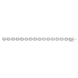 1.25 Carat Natural Diamond Bracelet G SI 14K White Gold 7 inches