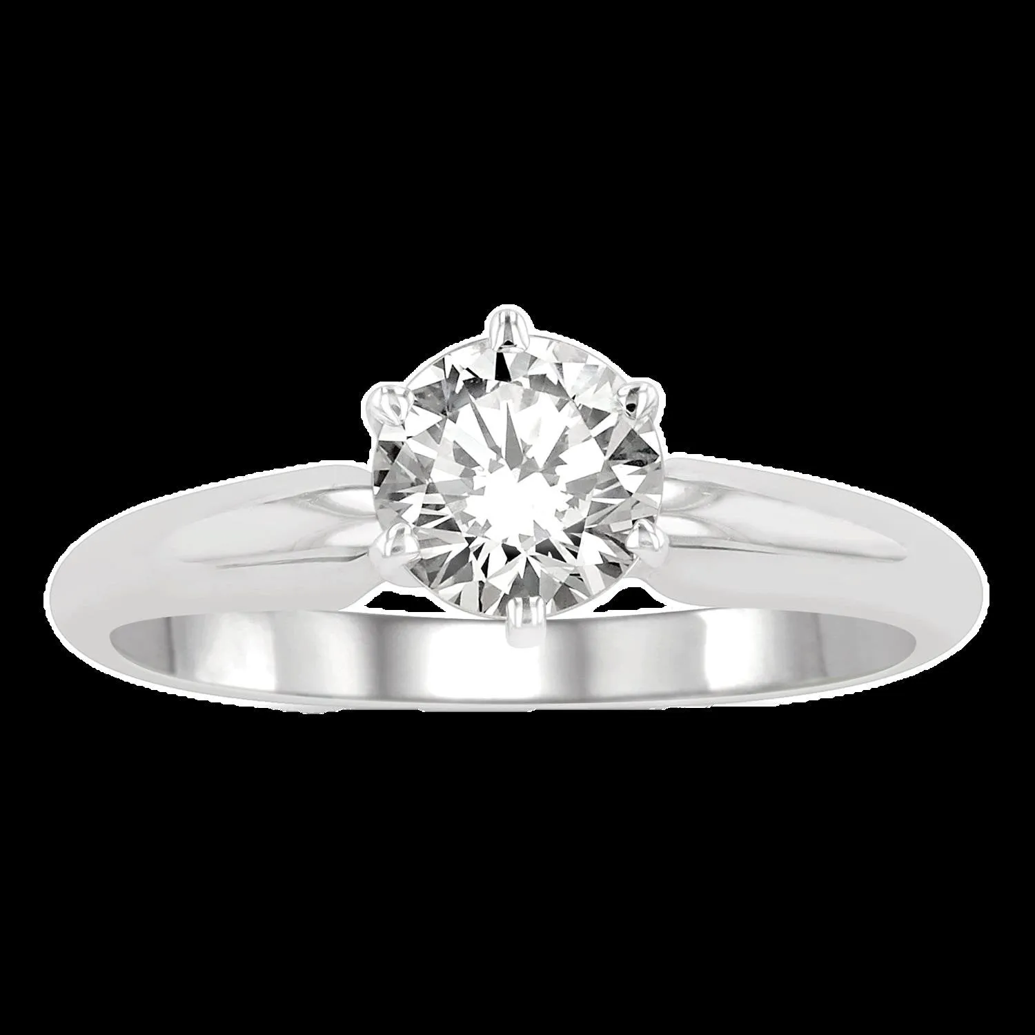 14K 0.50ct Diamond Solitaire Round-Ring