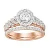 14K 1.00CT-Diamond Solitaire Bridal-Set