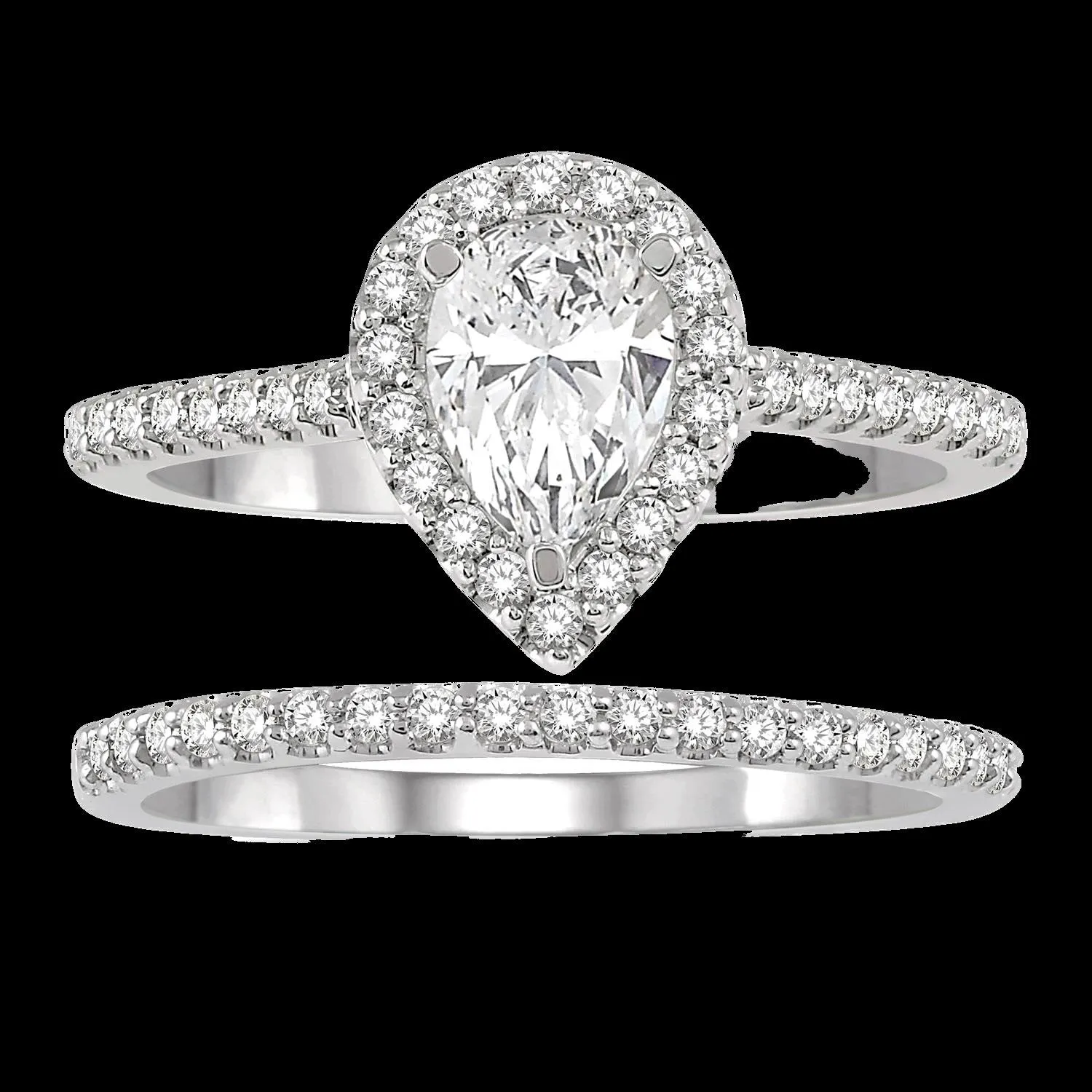 14K 1.20ct Diamond Solitaire Pear-Ring