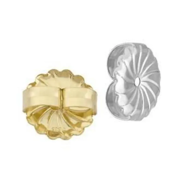 14K Gold Bezel Wire Martini set Stud Earrings - Diamond Veneer 635PWIRE-K