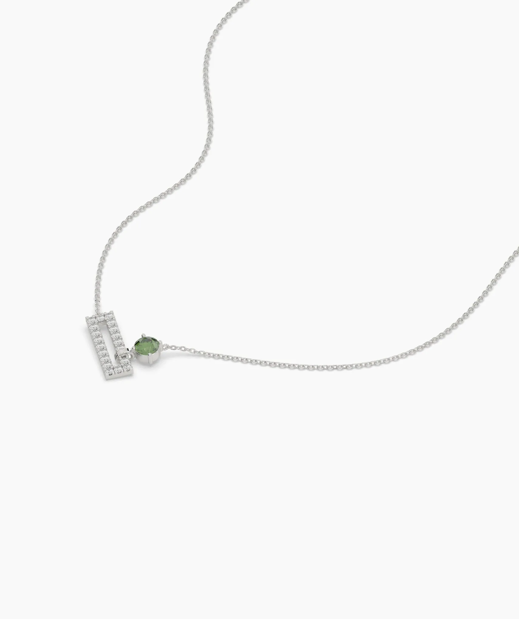 14K Gold Modern Diamond Necklace