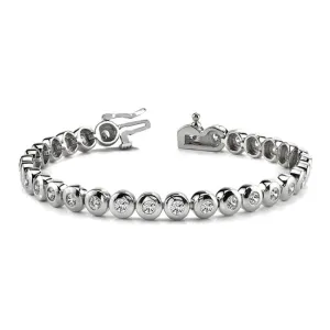 14k Solid Gold Round Cut Diamond Bracelet (1.08.cts.tw)