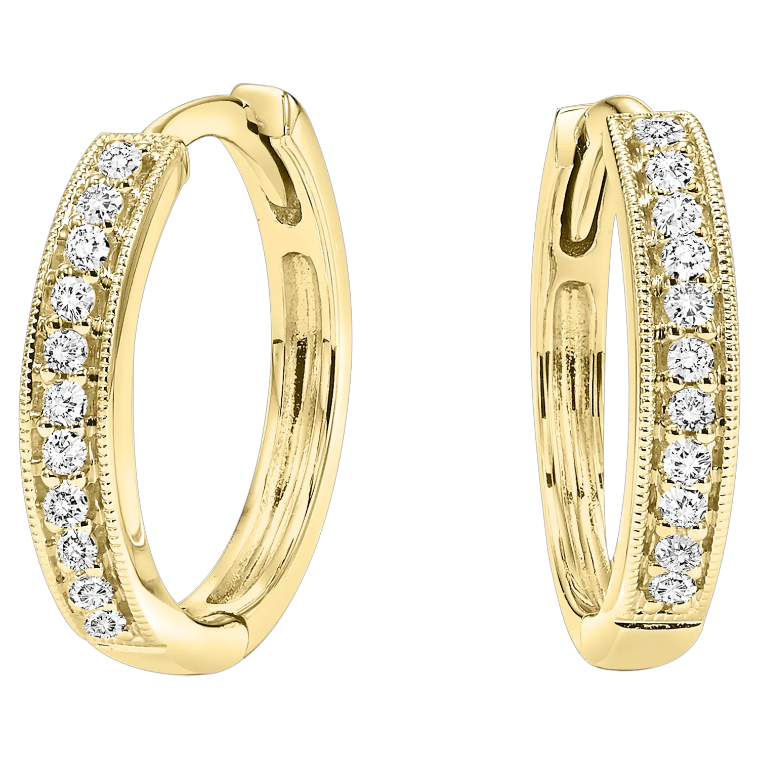 14K Yellow Diamond Mixable Earring 1/7 ctw