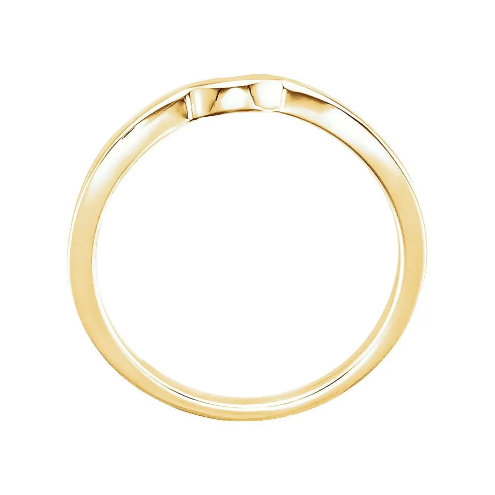 14k Yellow Gold #7 Band for Tulipset® Ring, Size 6