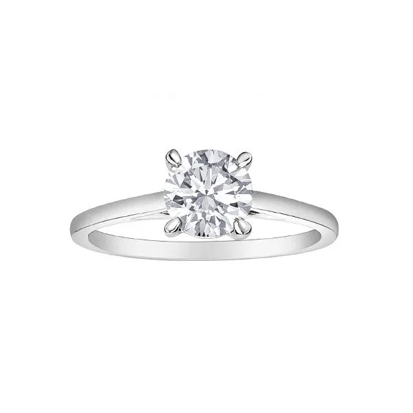 14K (Yellow or White) Gold (1.00ct) Lab Grown Diamond Solitaire Engagement Ring
