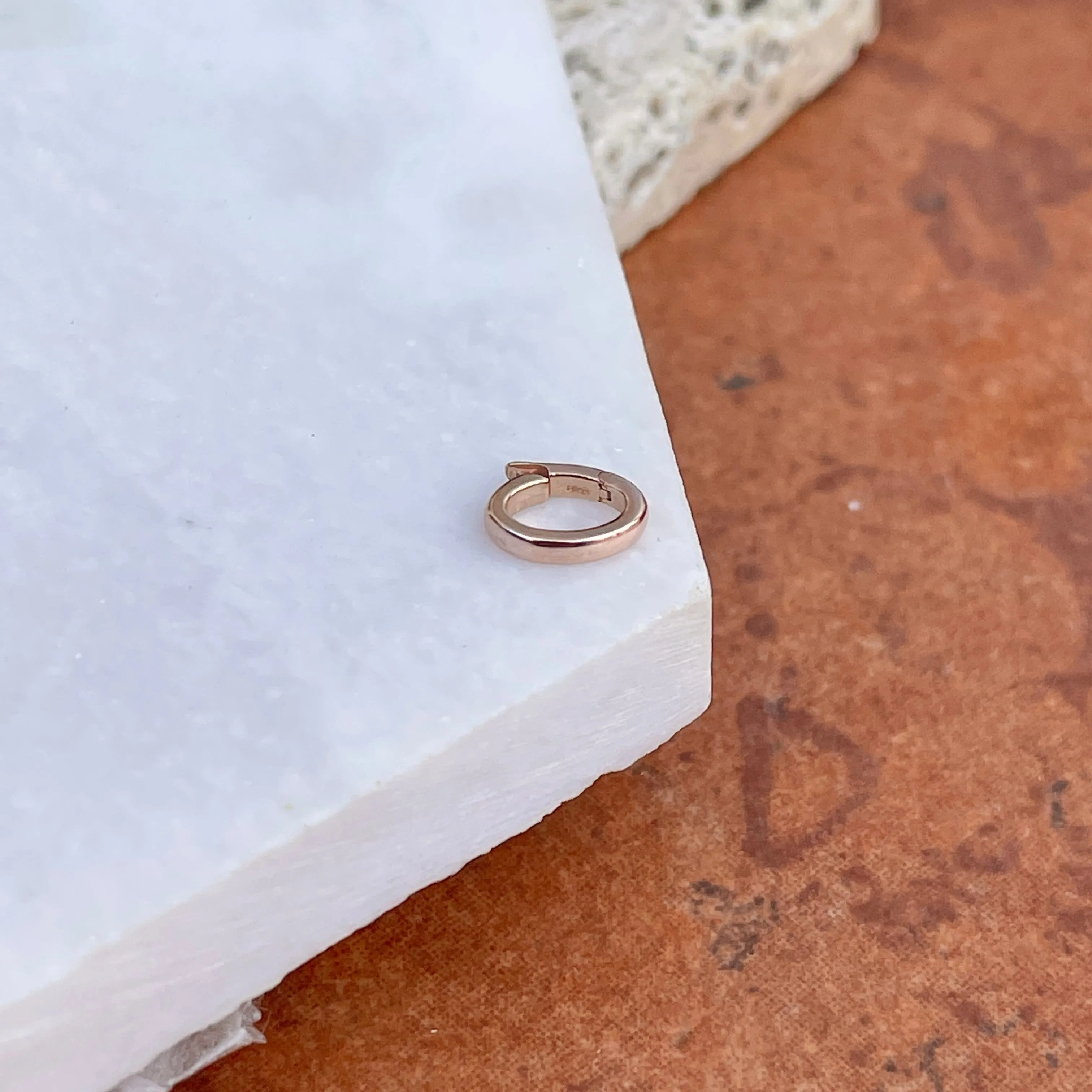 14KT Rose Gold Small Bail Pendant Enhancer 3.5mm
