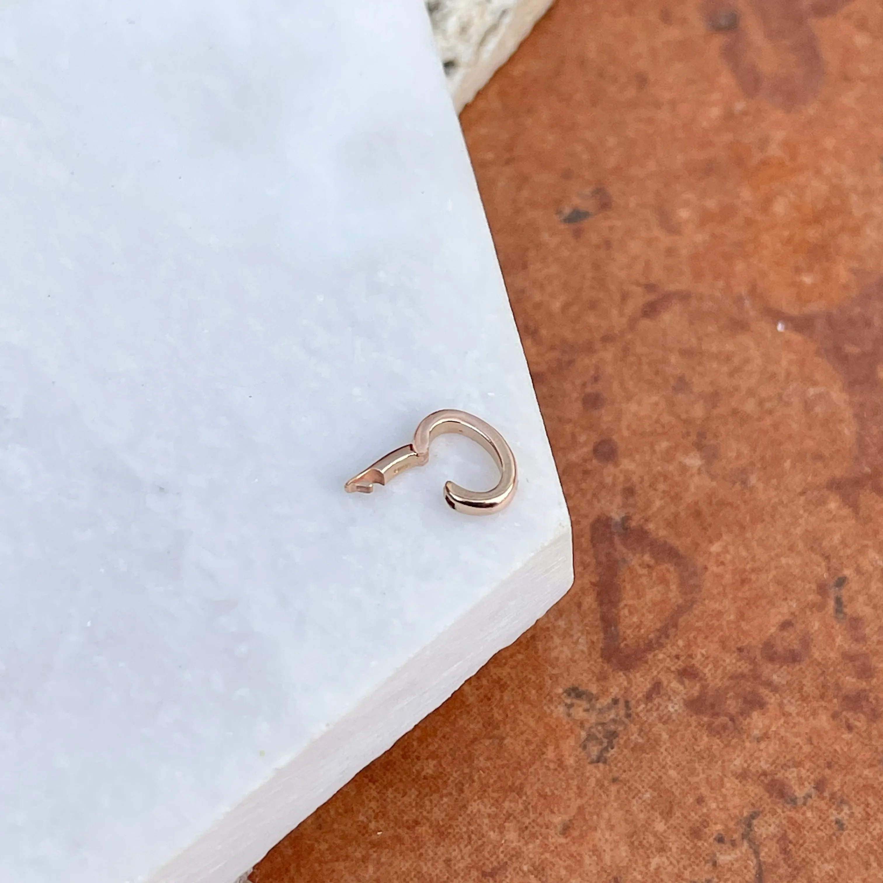 14KT Rose Gold Small Bail Pendant Enhancer 3.5mm