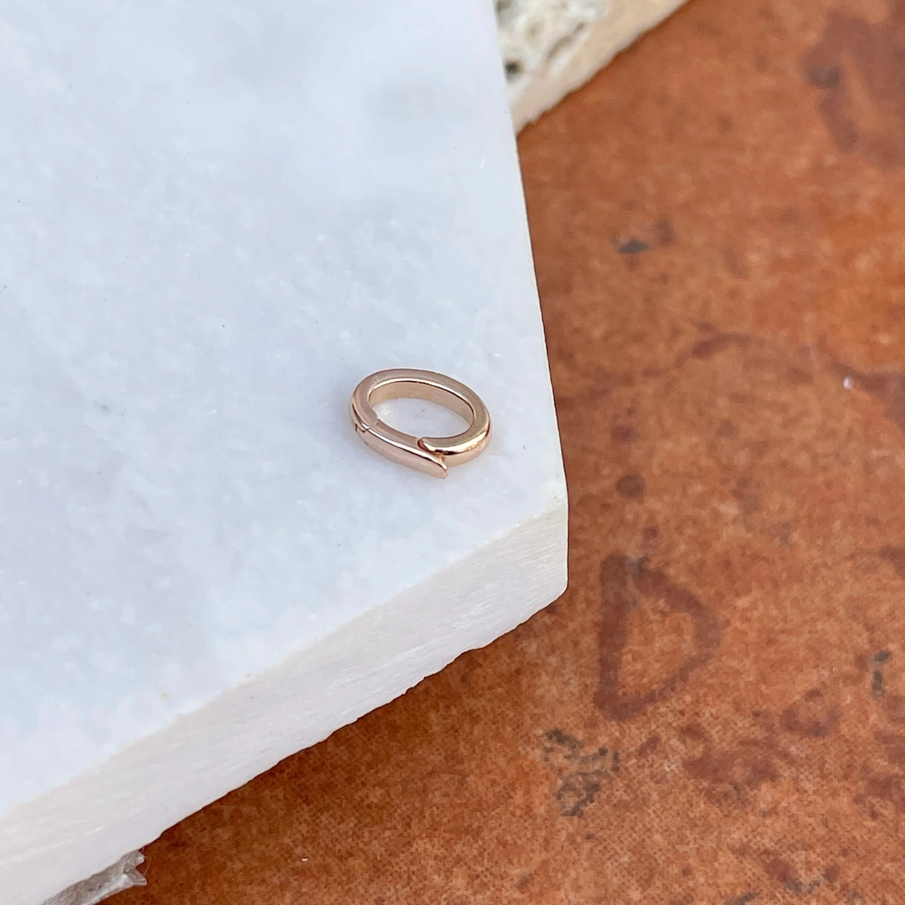 14KT Rose Gold Small Bail Pendant Enhancer 3.5mm