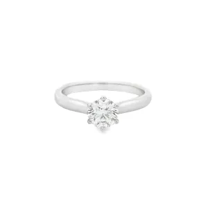 18ct White Gold Round Brilliant Lab Grown Diamond Solitaire Engagement Ring TDW= 0.75ct