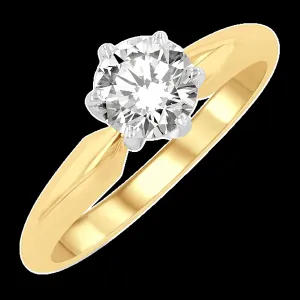 18K 1.35ct Diamond Solitaire Round-Ring