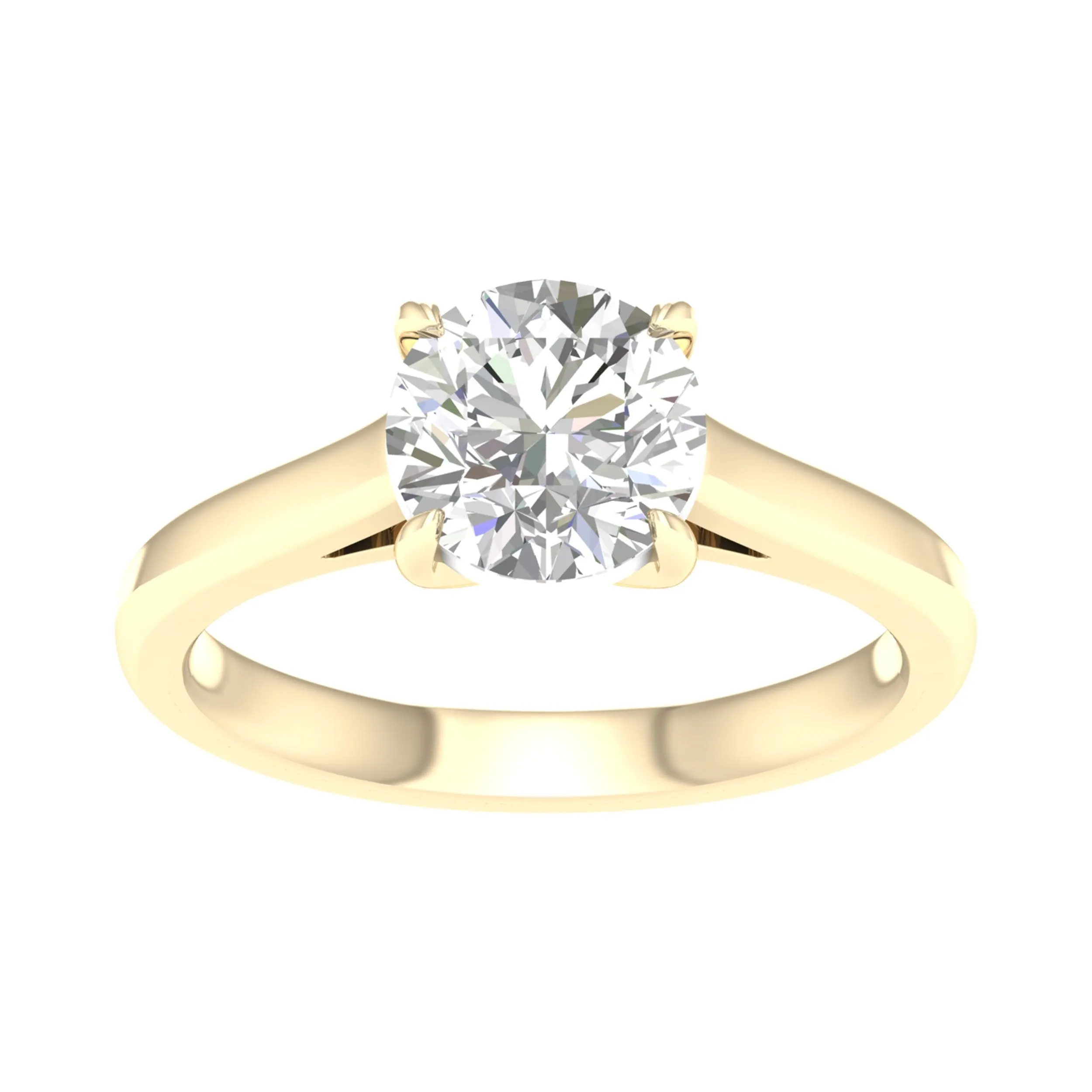 18K 1.35ct Diamond Solitaire Round-Ring