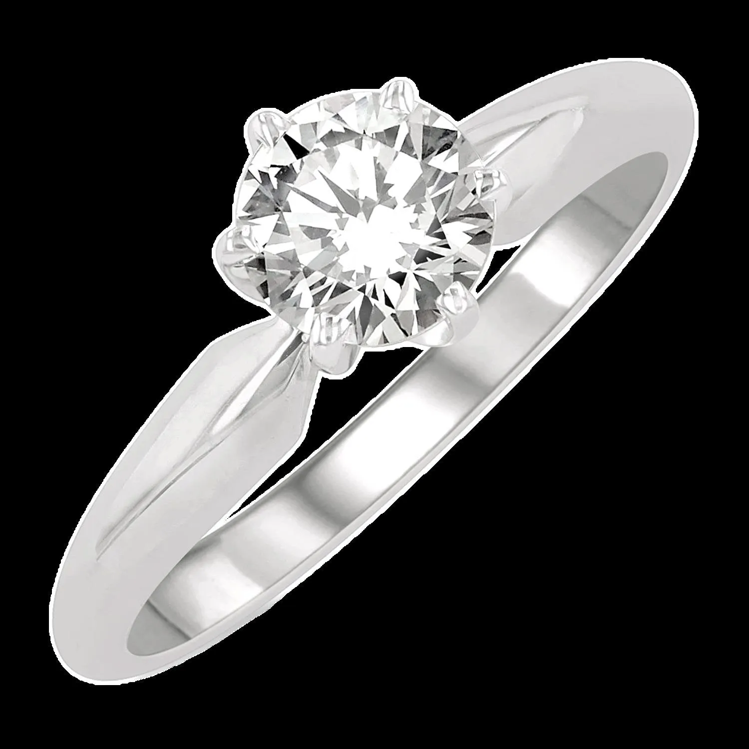 18K 1.35ct Diamond Solitaire Round-Ring