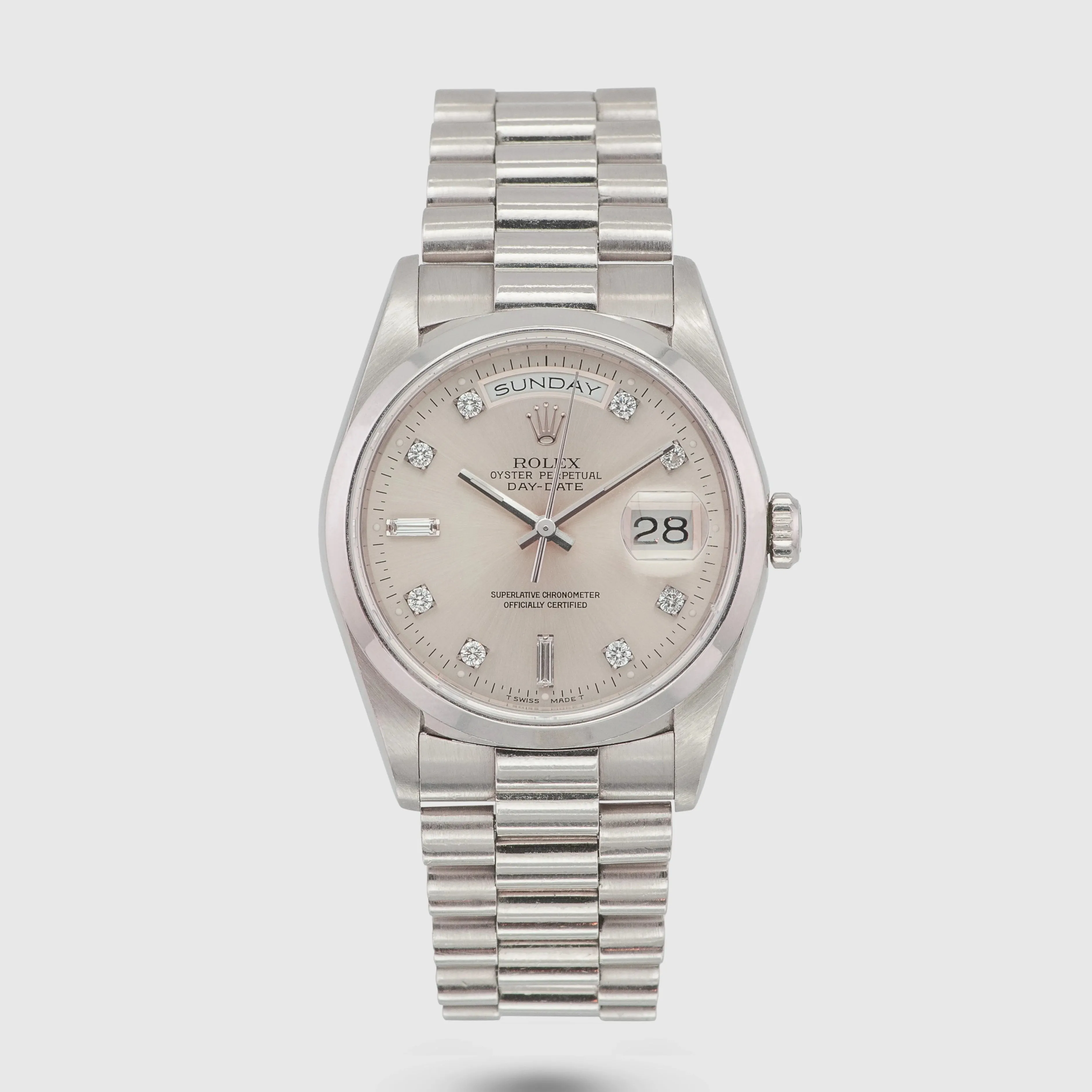 1991 Rolex Day Date Jumbo Diamond Dial Ref. 18206