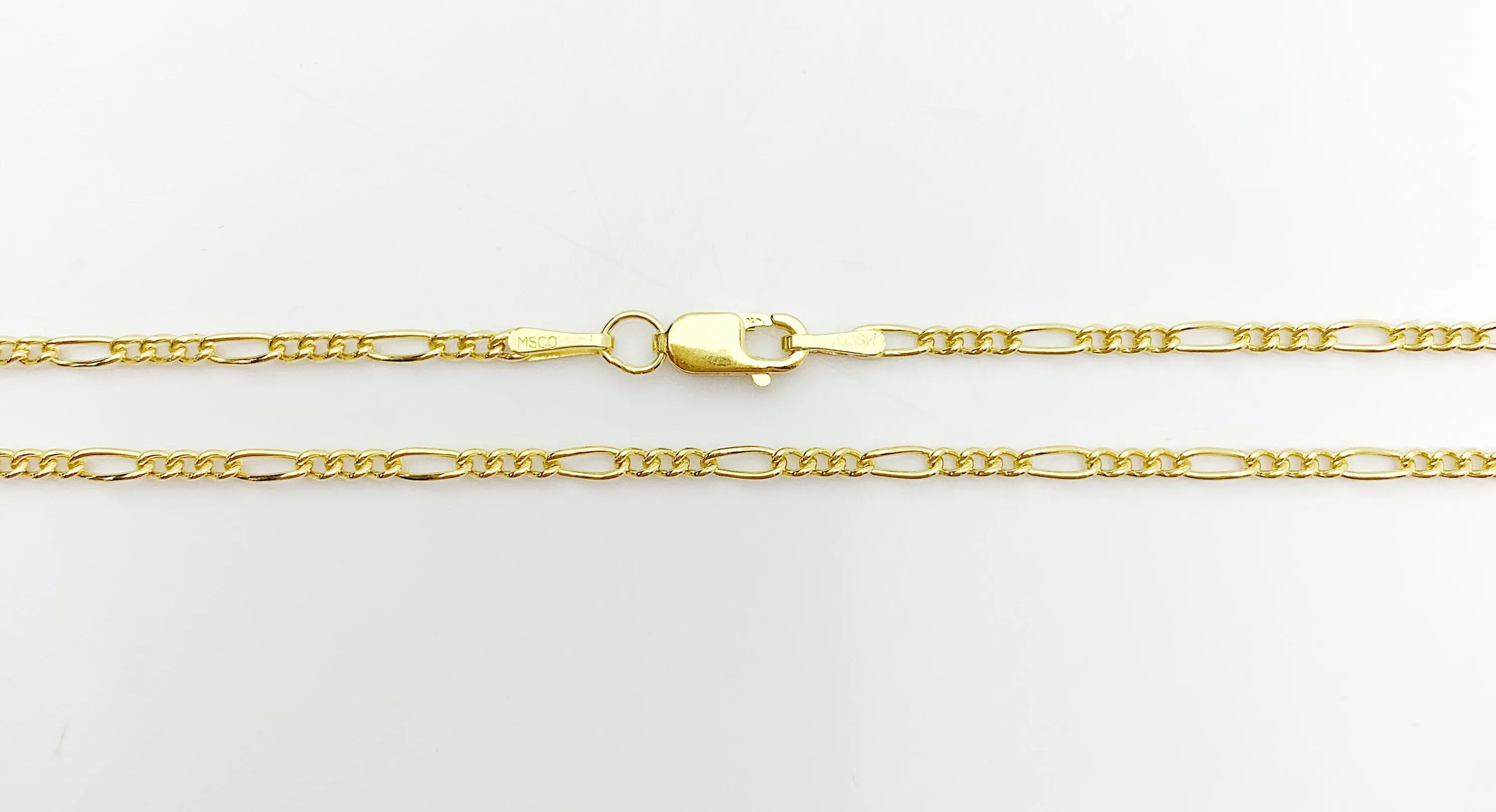 22” 14k Gold Filled Figaro Chain 1.5mm (S2031CLC-22)