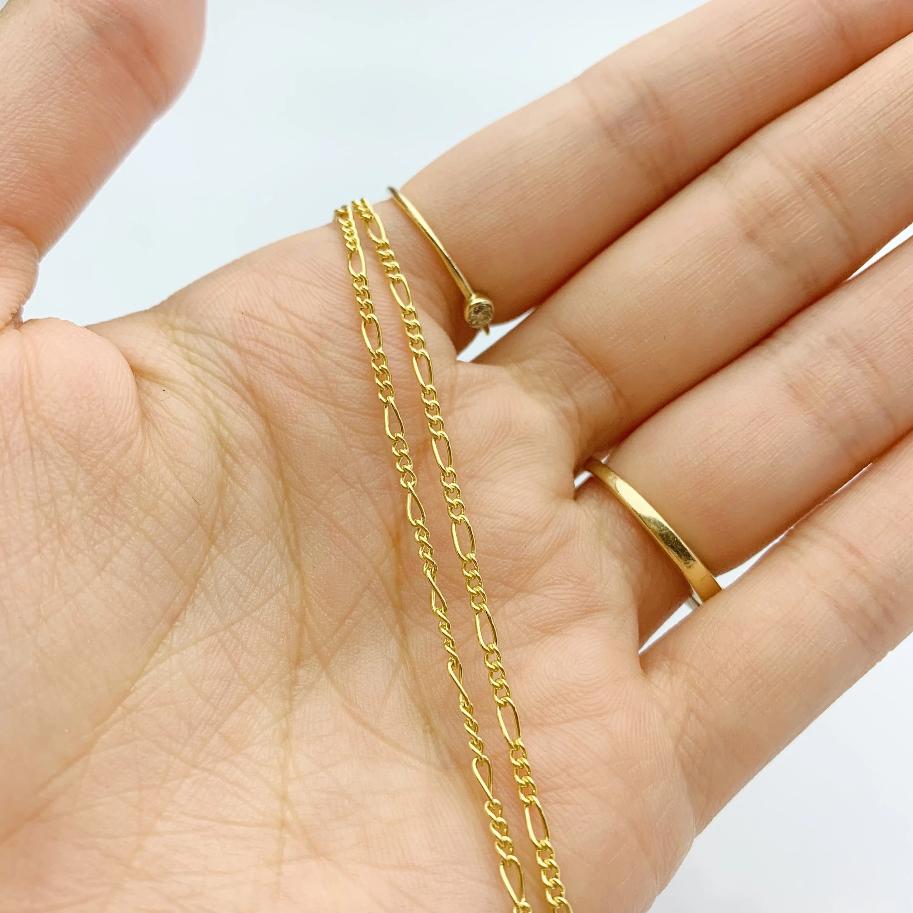 22” 14k Gold Filled Figaro Chain 1.5mm (S2031CLC-22)