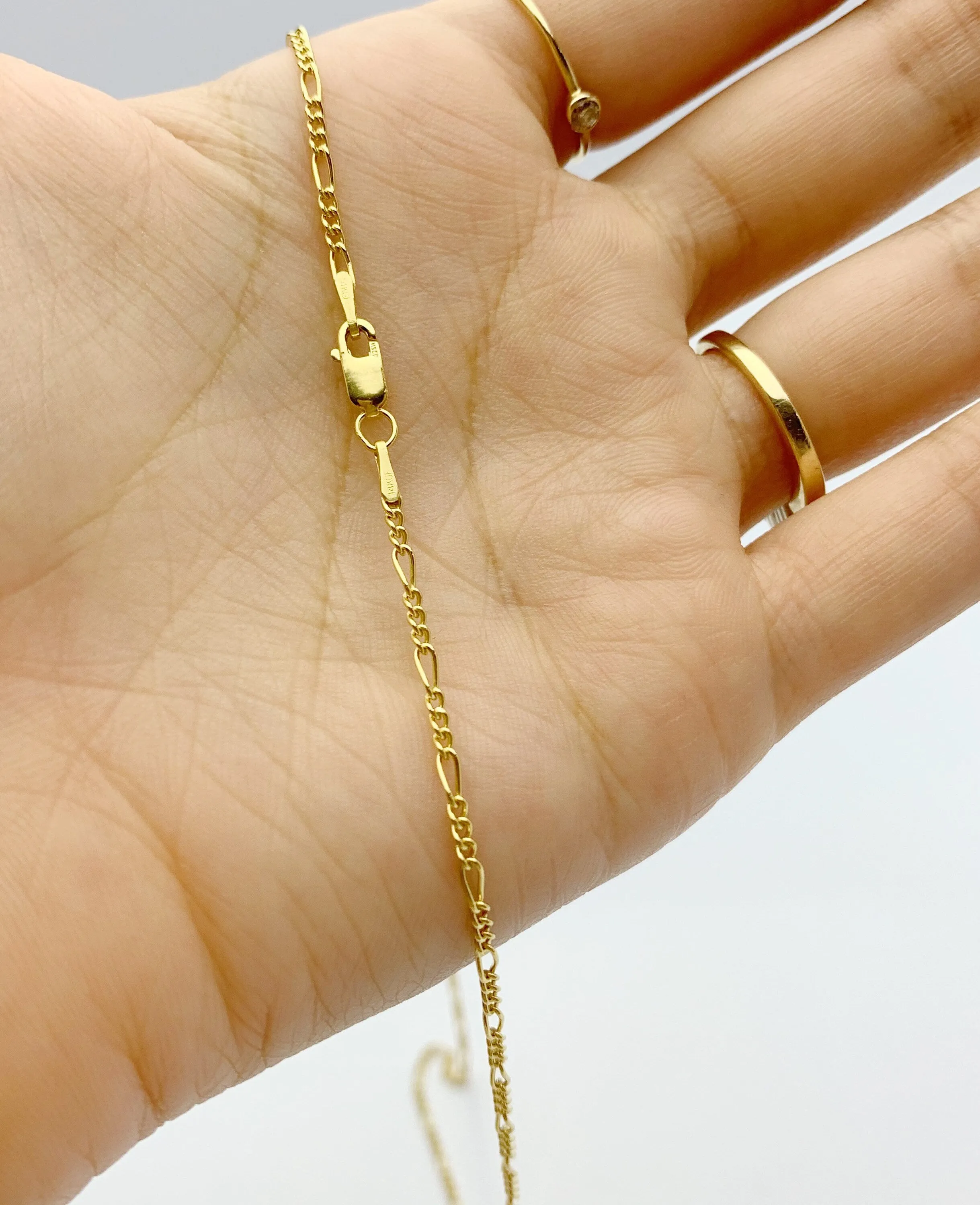 22” 14k Gold Filled Figaro Chain 1.5mm (S2031CLC-22)