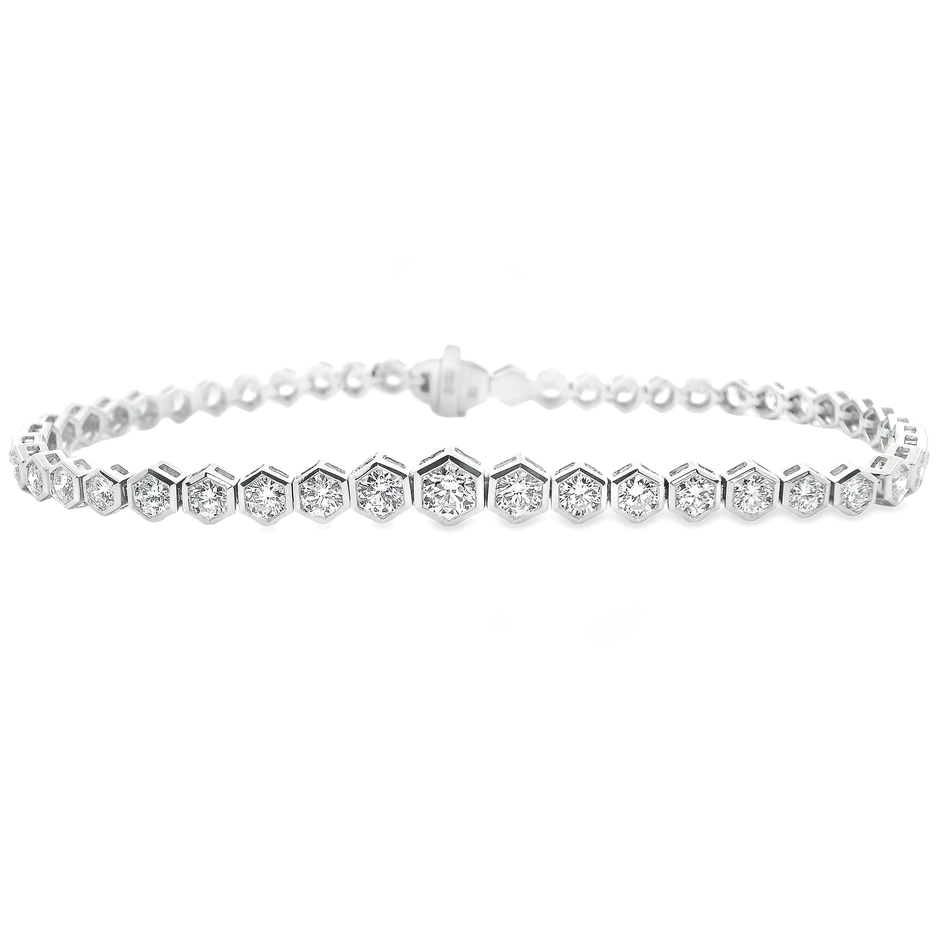 2.90ct 18k White Gold Diamond Bracelet