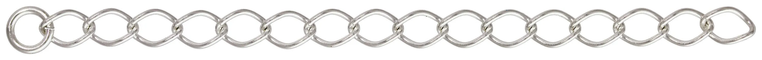 2" 045 Curb Chain Extender, Sterling Silver. #5012645T