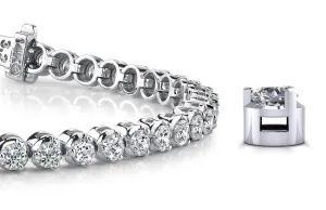 3 Prong Dreams Lab-Grown Diamond Tennis Bracelet with 9.00 ct.(finished) 4mm