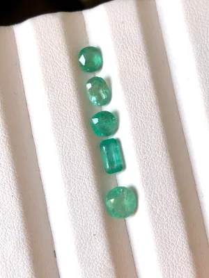 4 carats Light Green Panjshir Emeralds - Oval, Round, Step Cut, Cushion