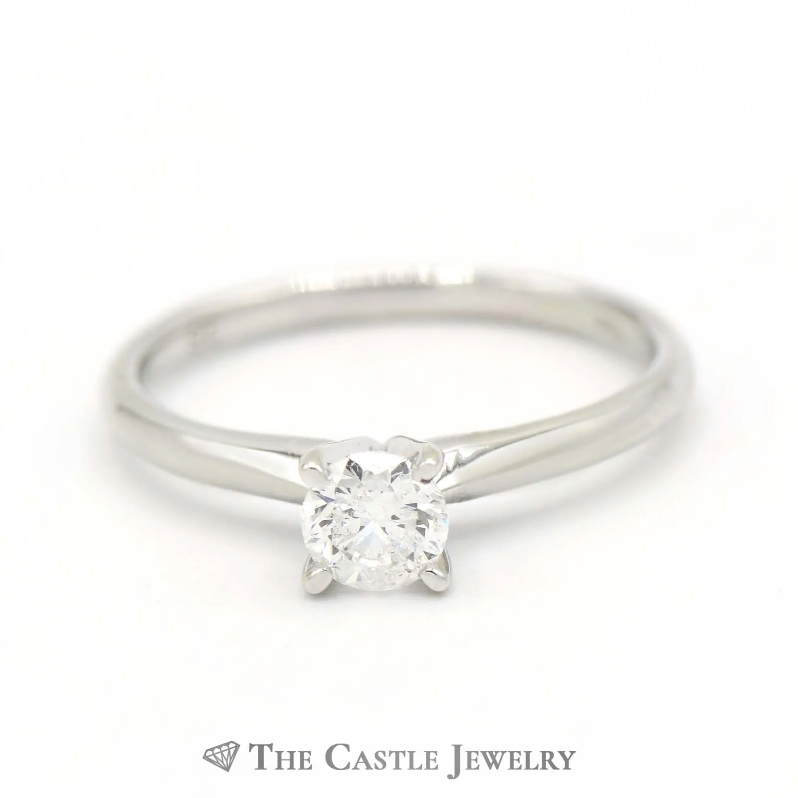 .40ct Round Diamond Solitaire Engagement Ring in 10k White Gold