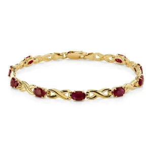 9ct Yellow Gold Ovlru Fig8 Link Blt