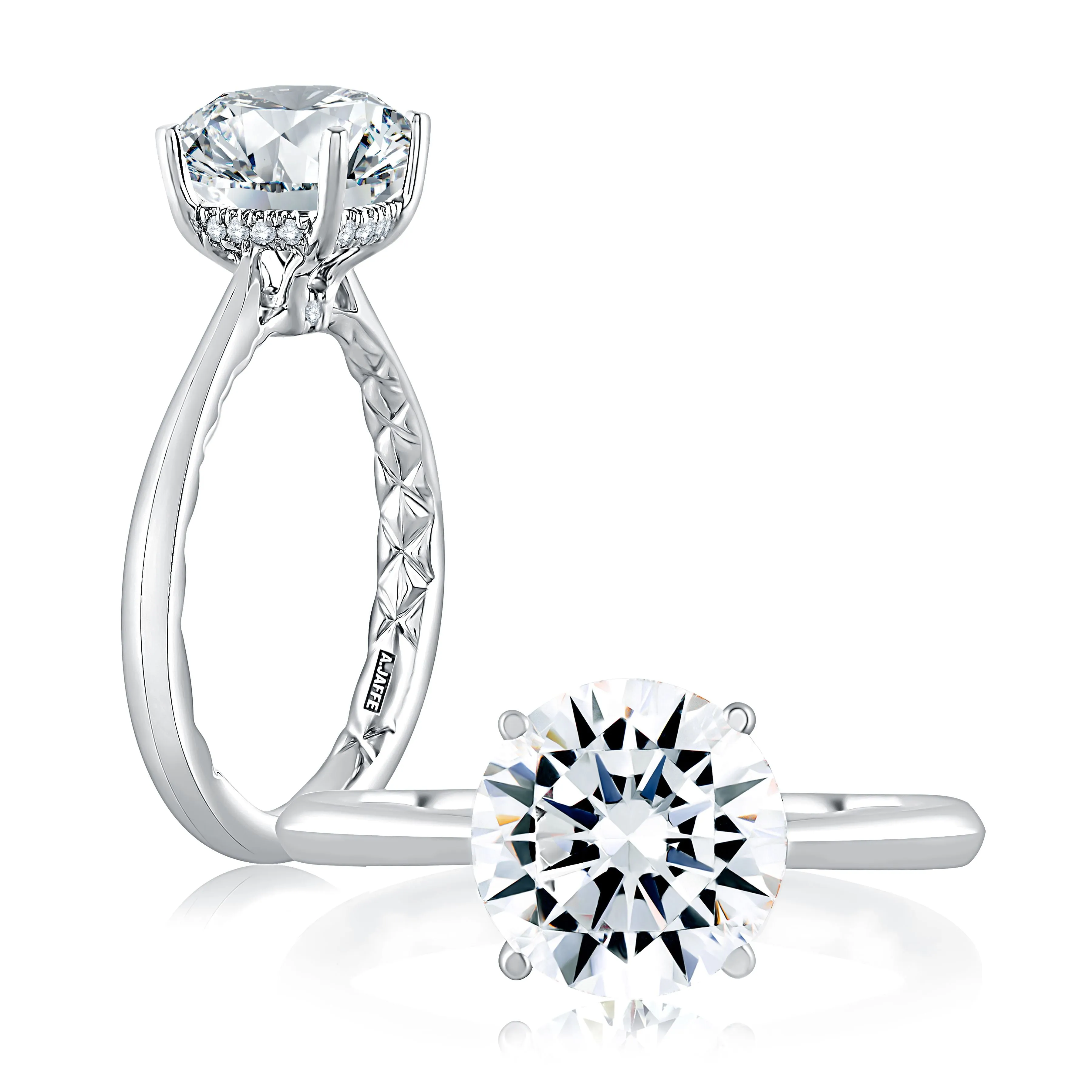 A.Jaffe Engagement Rings Solitaire Engagement Ring with Surprise Diamonds ME2211Q/207