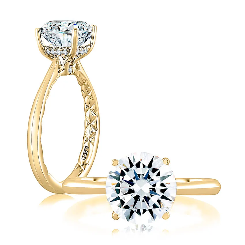 A.Jaffe Engagement Rings Solitaire Engagement Ring with Surprise Diamonds ME2211Q/307