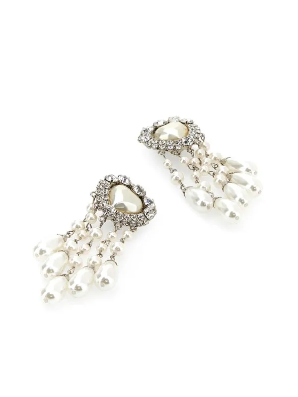 Alessandra Rich Silver Earrings