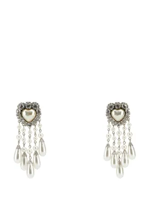 Alessandra Rich Silver Earrings