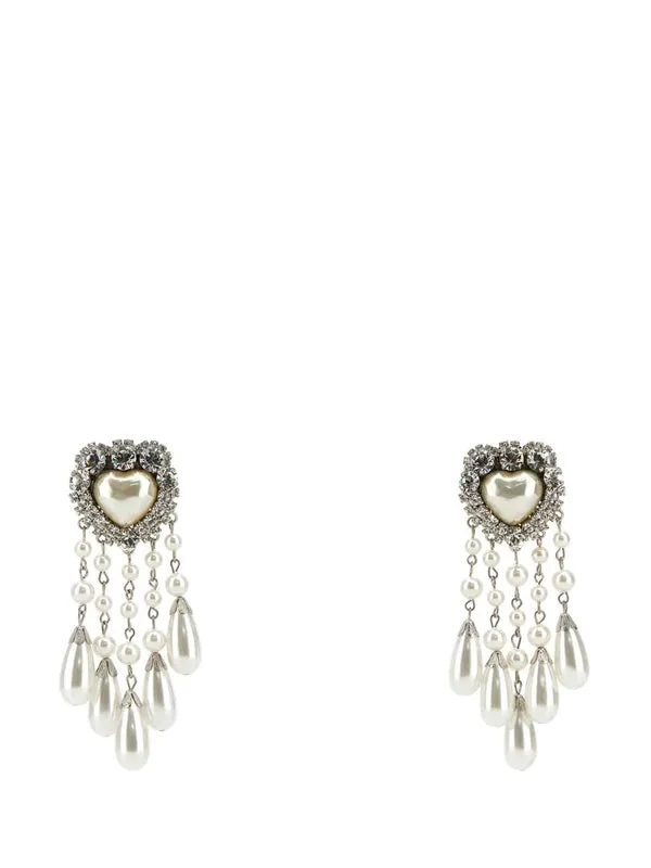 Alessandra Rich Silver Earrings