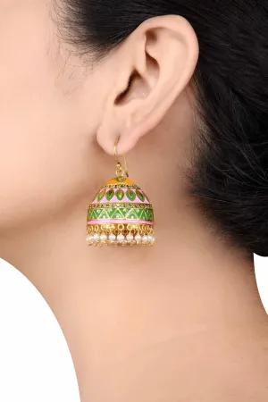 Alpana Silver Jhumki Earrings