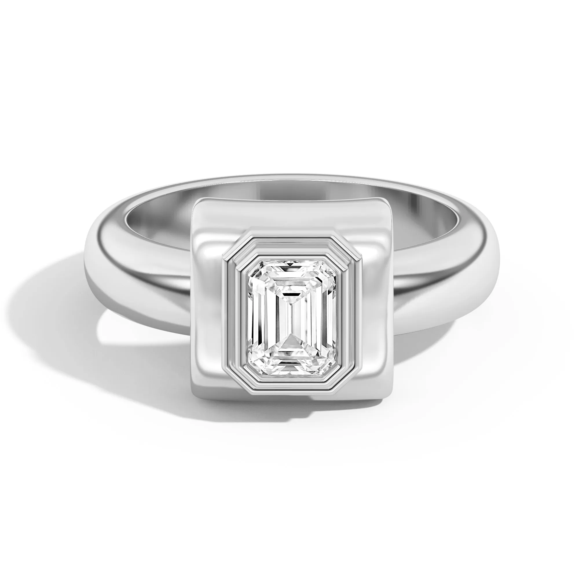 Ando Emerald Bezel Wrap Ring