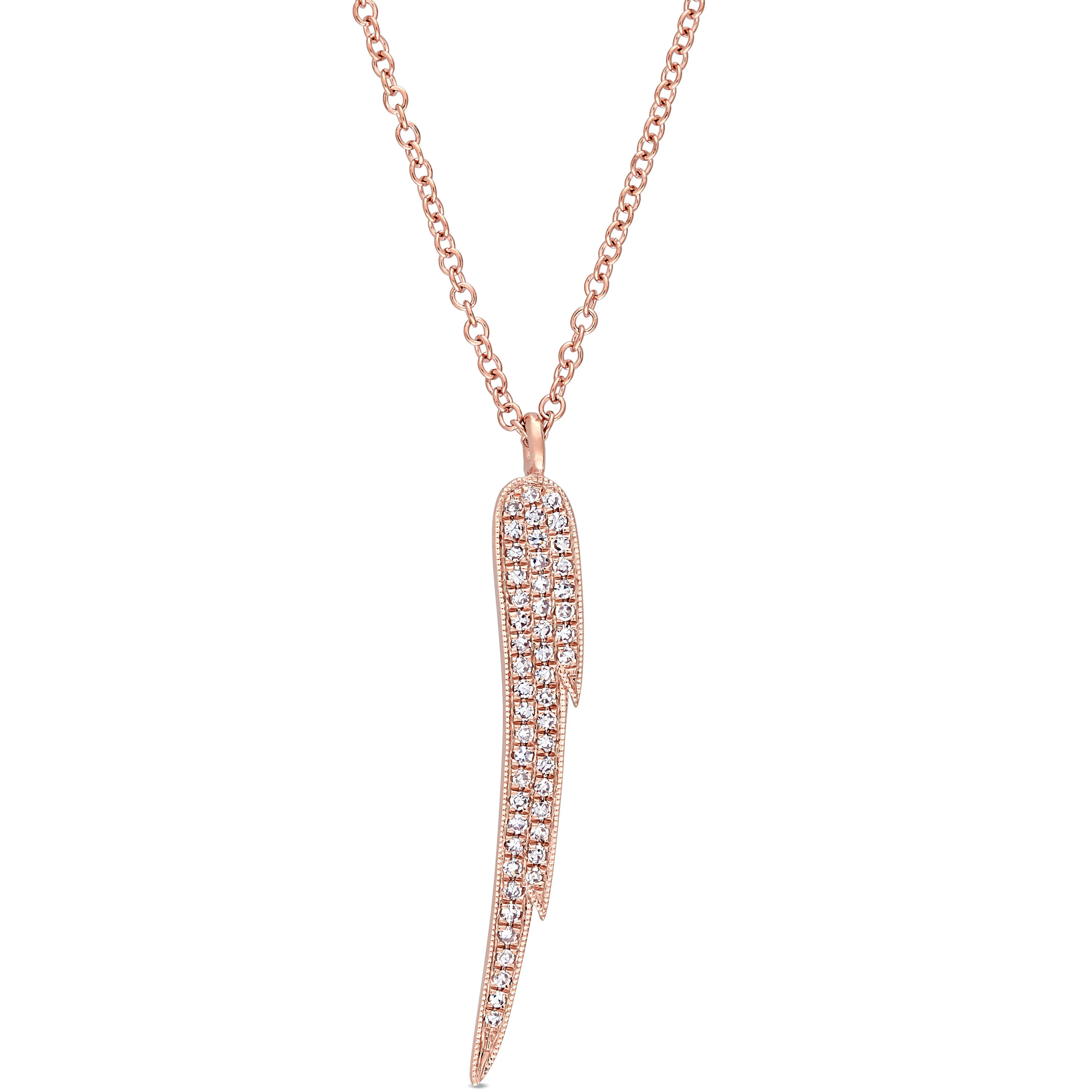 Angel Wing Diamond Necklace