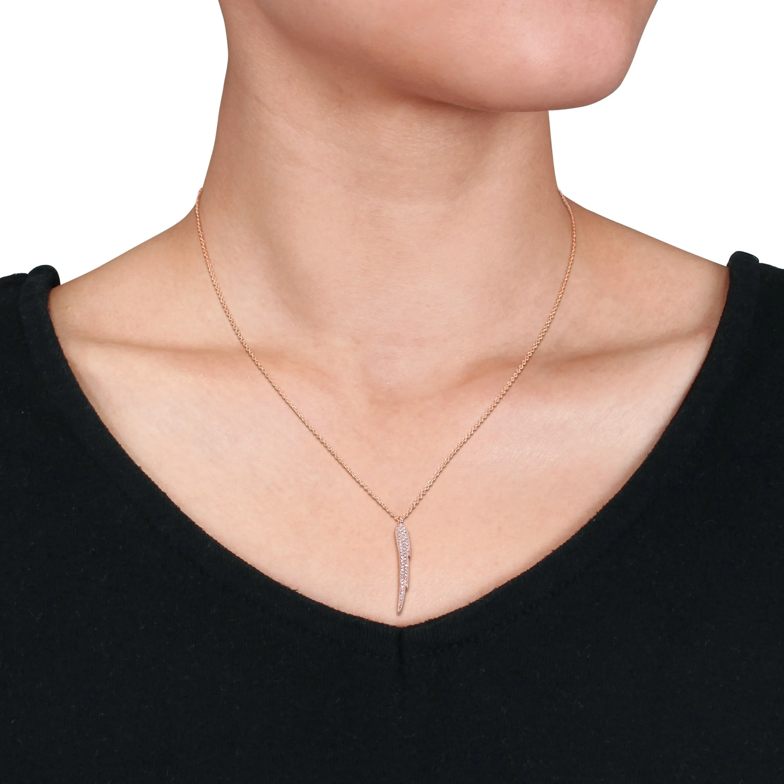 Angel Wing Diamond Necklace