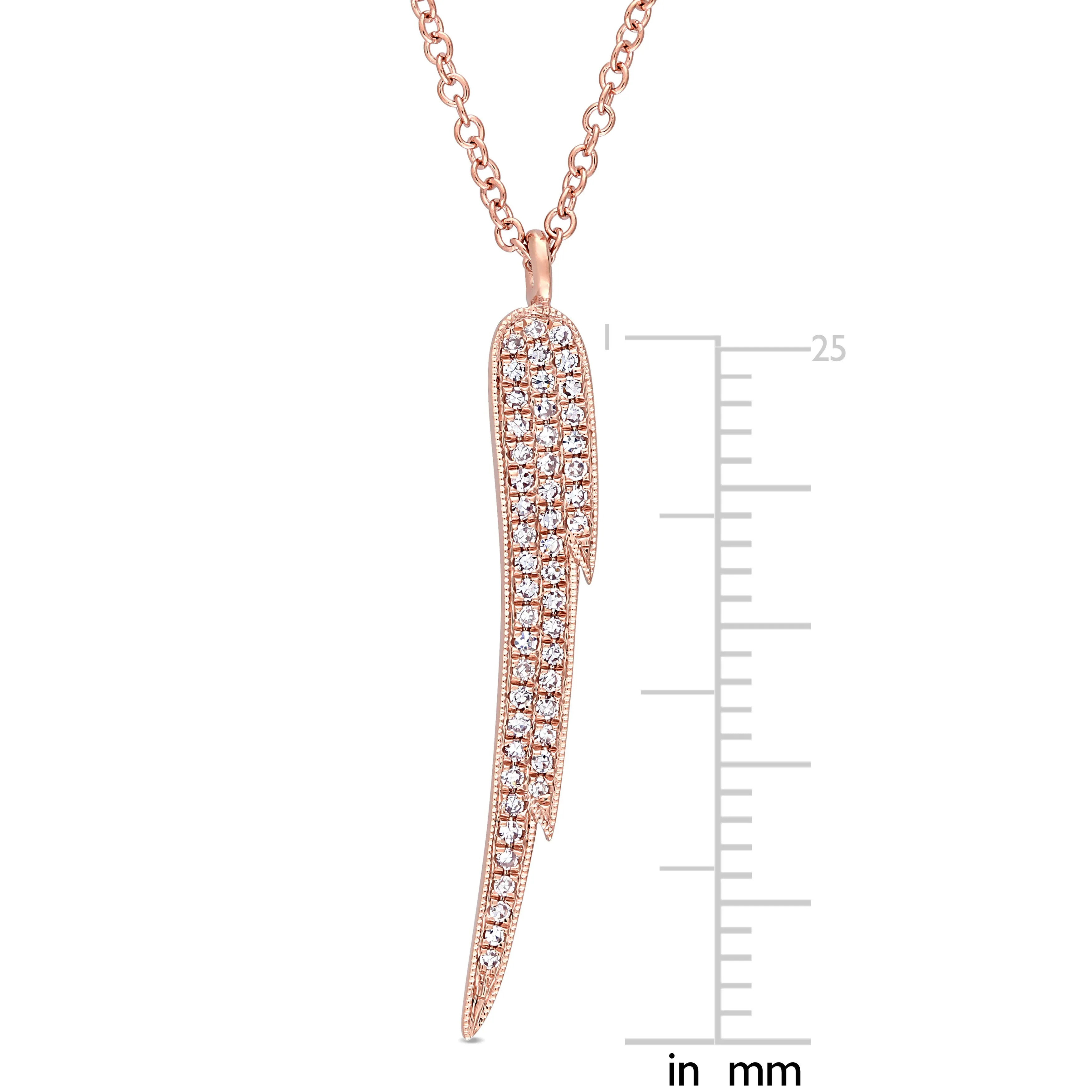 Angel Wing Diamond Necklace